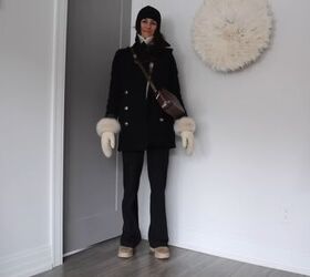 how to shop your closet 19 ways to style black pants, Winterized look