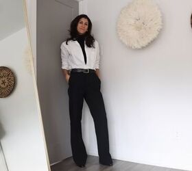 how to shop your closet 19 ways to style black pants, Minimal chic