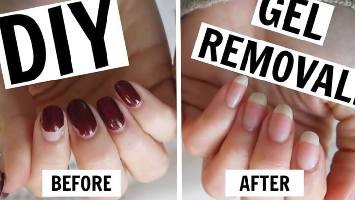 16 easy tips to make your at home gel manicure last, DIY gel removal Before and after