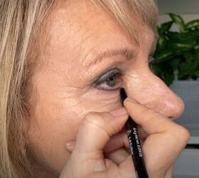 spring makeup tutorial an easy look for older women, Applying eyeliner