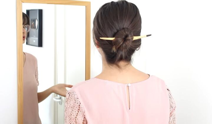 how to use hair sticks step by step 4 cute hairstyle ideas, Basic technique