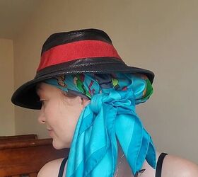 3 glam ways to wear a scarf under a hat, Pirate style