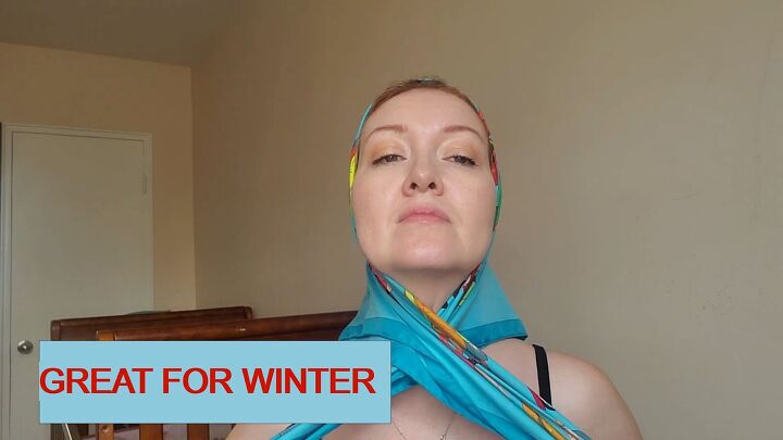 3 glam ways to wear a scarf under a hat, Great for winter style