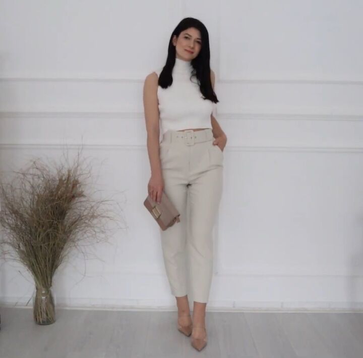 7 cute outfit ideas for spring and easter, Beige pants