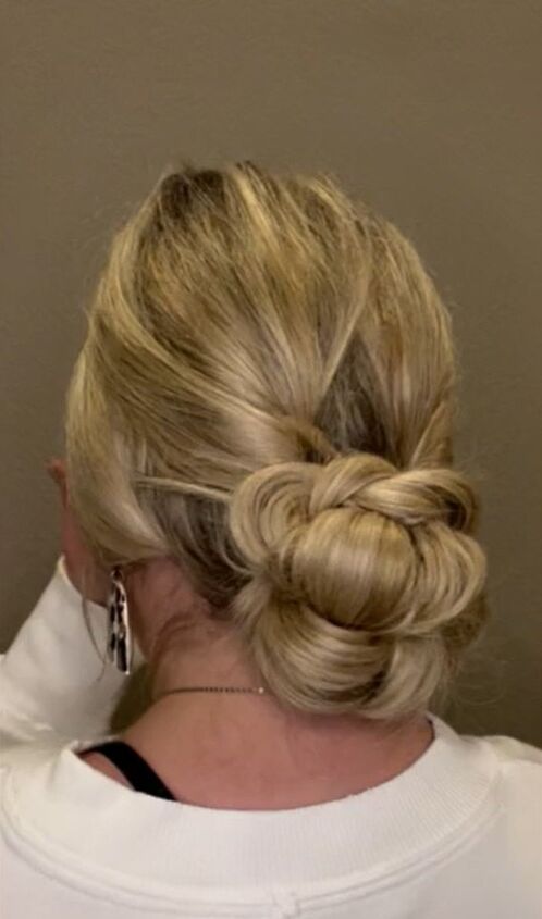 easy up do to pick up all your long hair, Knot bun hairstyle