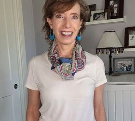 Make your scarf a fabric necklace