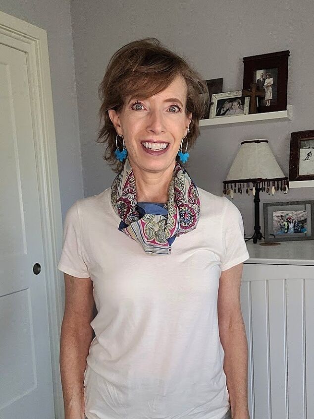 Make your scarf a fabric necklace