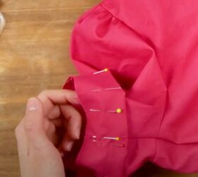 how to diy a cute high collar ruffle blouse, Adding cuffs
