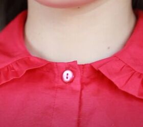 how to diy a cute high collar ruffle blouse, DIY high collar ruffle blouse