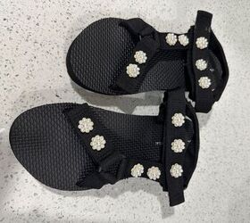 DIY Pearl Flower Sandals