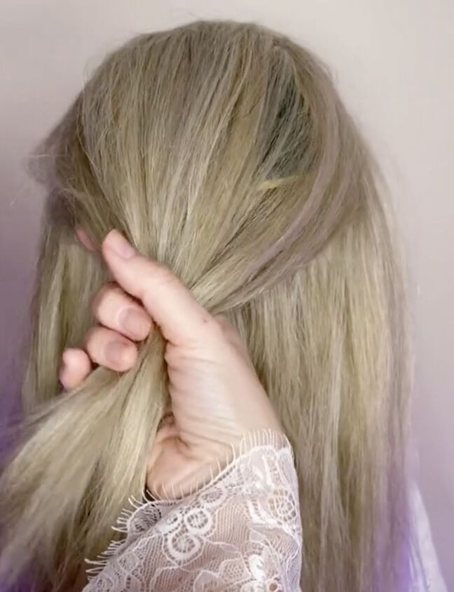 grab a sponge and bobby pins for this genius hair hack