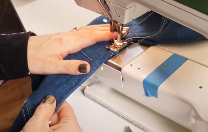 how to diy a sexy denim tank, Sewing