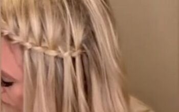 The Easiest Way to Fake a Waterfall Braid!