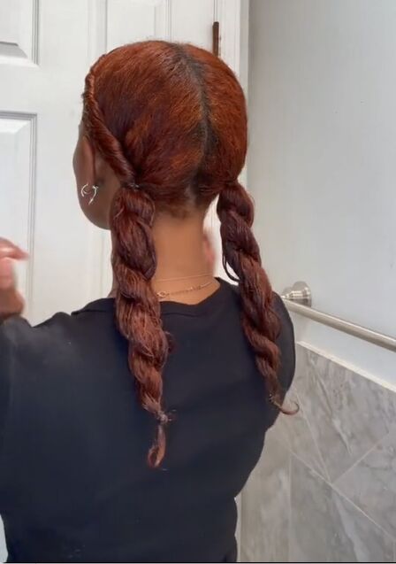 a twist tutorial that looks like braids, Twist braids hairstyle