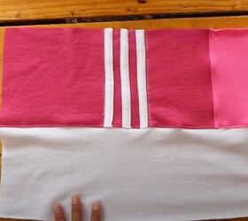 how to diy a cute adidas dupe jacket and skirt set, Joining pieces