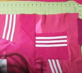 how to diy a cute adidas dupe jacket and skirt set, Side pockets and hem