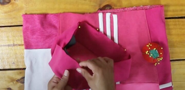 how to diy a cute adidas dupe jacket and skirt set, Waistband