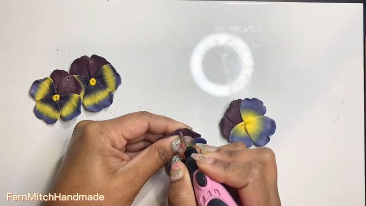 how to diy cute pansy earrings from polymer clay, Adding hardware