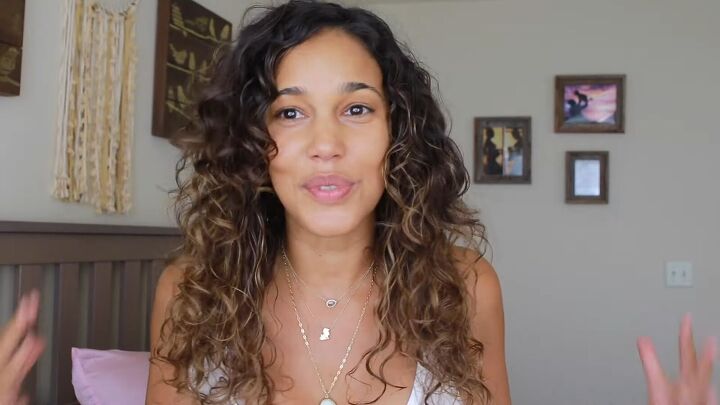how to diy an easy protein treatment for curly hair, Before DIY protein treatment for hair