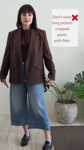 how to dress to look slim and tall, Don ts