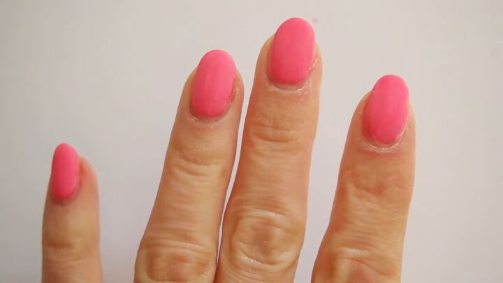 how to fix gel nails that have lifted at home, Filed down gel polish