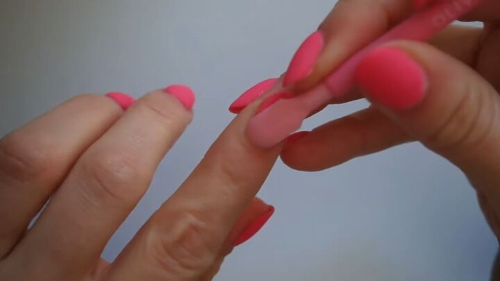 how to fix gel nails that have lifted at home, Pushing cuticles