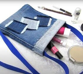how to diy a cute denim sling bag, DIY denim sling bag
