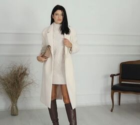 5 super cute brown boot outfit ideas, Cream and brown