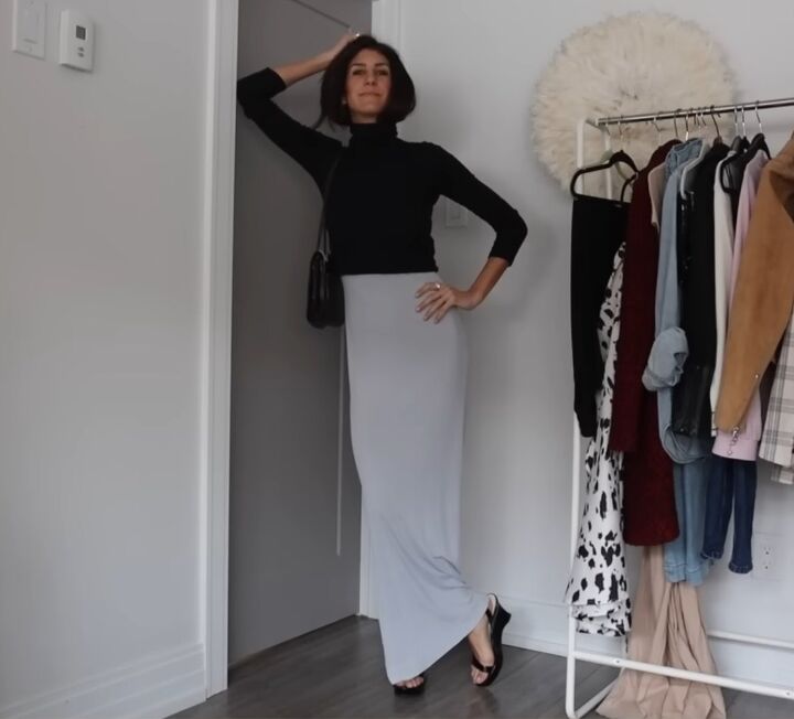 how to shop your closet for new outfits this spring, Formula 2 Fitted top long flowy bottoms