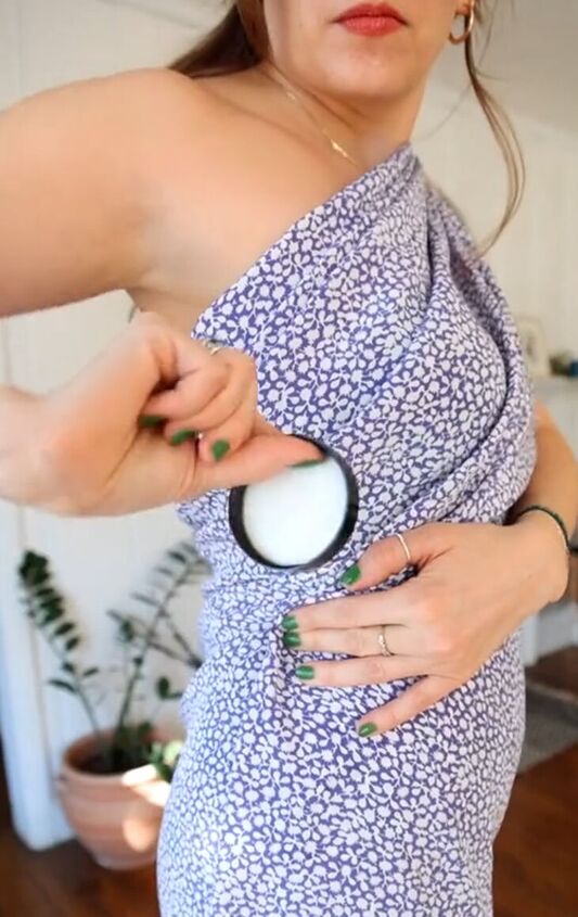scarf tutorial to make a dress for your next wedding, Jar lid