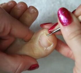 how to paint your toenails diy pedicure tutorial, Cleaning nail