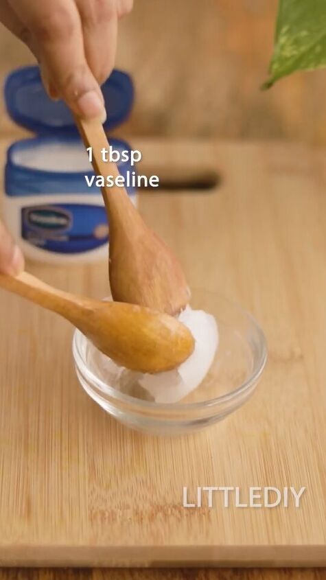 how to diy an easy tinted lip balm, Adding Vaseline