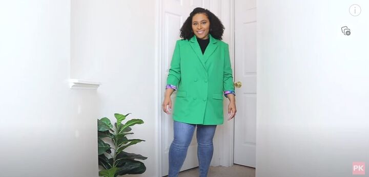 4 cute and casual outfit ideas for spring, Green blazer look