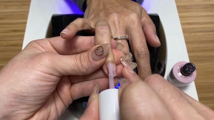 easy sheer color nail polish tutorial, Applying sheer polish