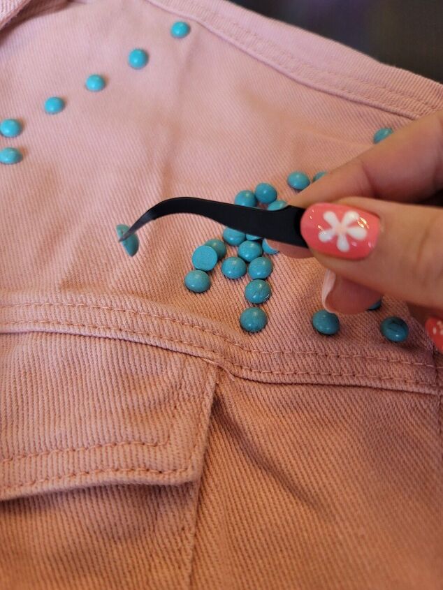 Custom Shacket With Turquoise Beads | Upstyle