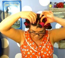 how to create gorgeous 1950s curls, Adding rollers