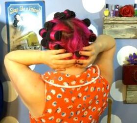 how to create gorgeous 1950s curls, Adding rollers