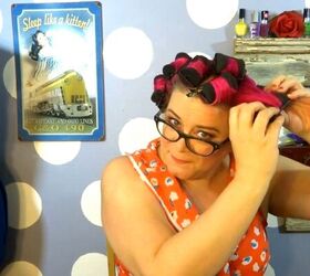 how to create gorgeous 1950s curls, Unrolling hair