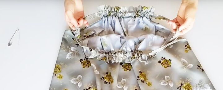 how to sew a cute spring and summer dress, Inserting the strap
