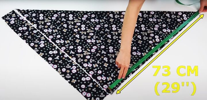 how to diy a cute maxi skirt 8 ways to style it, Measuring