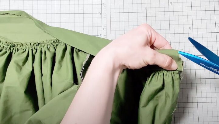 how to diy a beginner friendly midi skirt, Attaching waistband