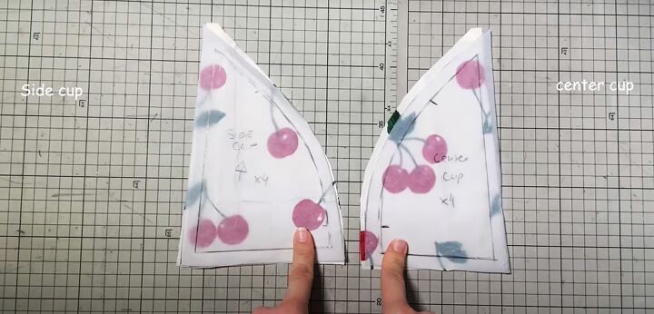how to diy a cute and flirty bralette, Sewing the bra cups