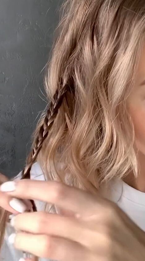make your own headband out of braids, Braid