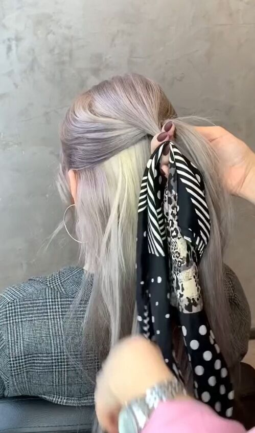 wow doing this to your hair gives such a unique look, Braided bun look