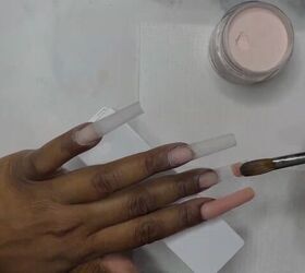 how to diy gorgeous neon abstract nails, Applying base coat