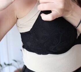 how a paperclip can solve your bra s biggest issue with tanks, Attaching paperclip