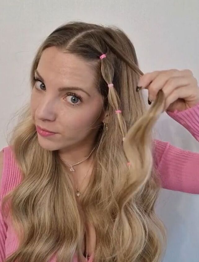 save this easy hairstyle for your next party, Weaving hair