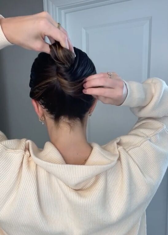 this is going to be the next big hair accessory, Twist bun hairstyle