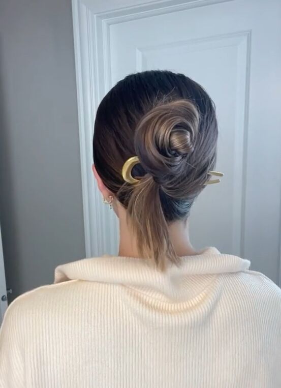 this is going to be the next big hair accessory, Twist bun hairstyle