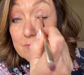 This head-turning eye makeup look might make pink and blue your new favorite color combo